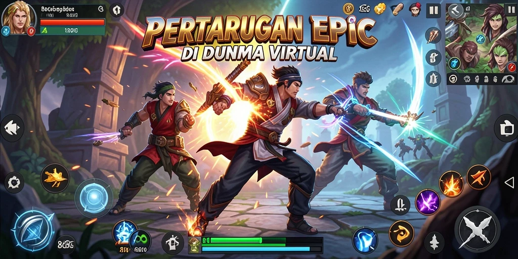 Tampilan gameplay 8G8G yang intens dan mendebarkan.