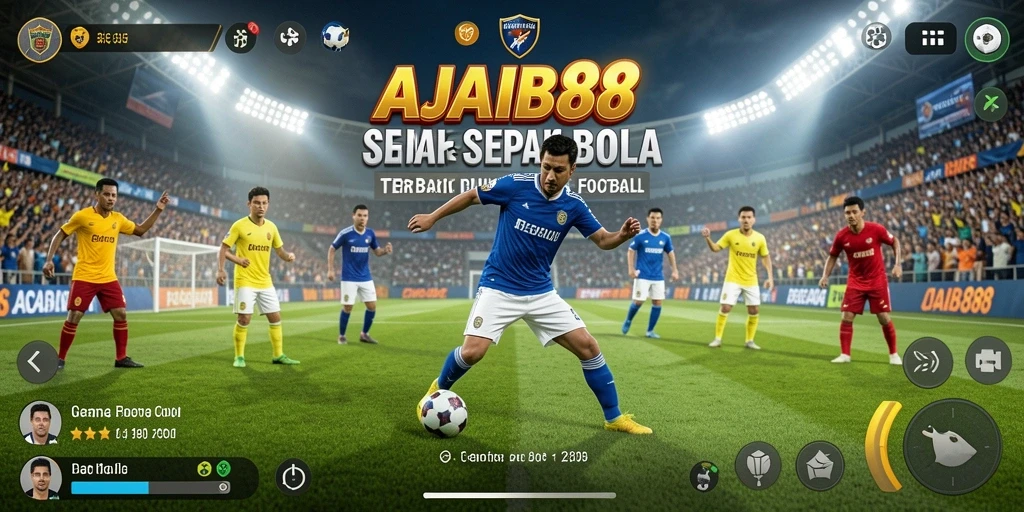 Gameplay intens di AJAIB88 dengan aksi sepak bola yang seru.
