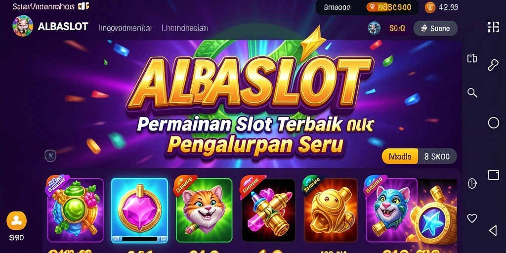 Tampilan menarik dari gameplay ALBASLOT dengan grafis memukau.