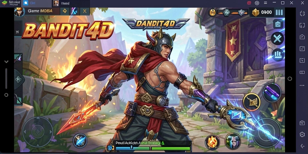 Tangkapan layar menunjukkan aksi seru dalam gameplay BANDIT4D.