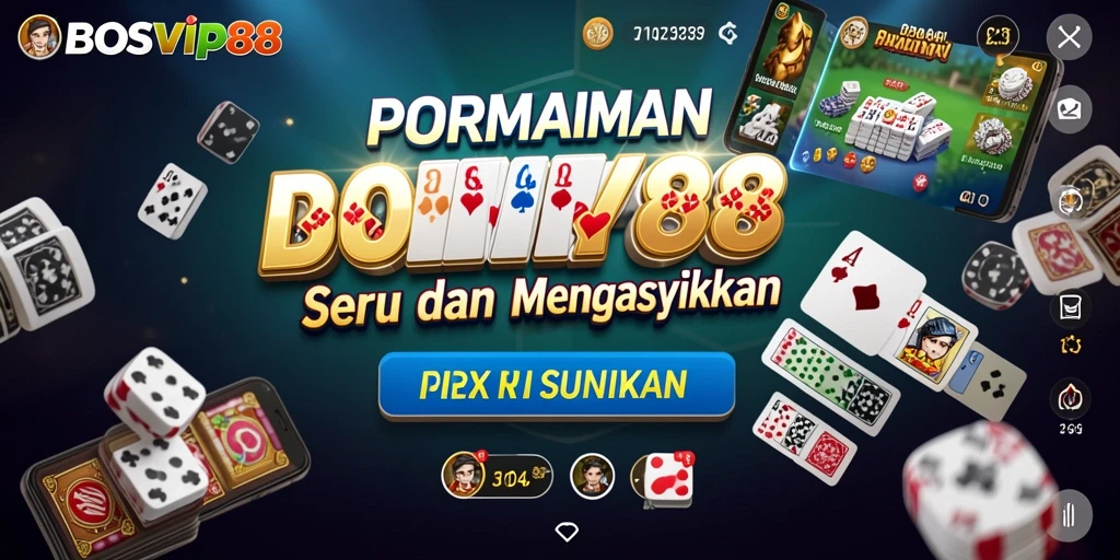 Screenshot gameplay seru dari BOSVIP88 yang menampilkan aksi permainan Domino.