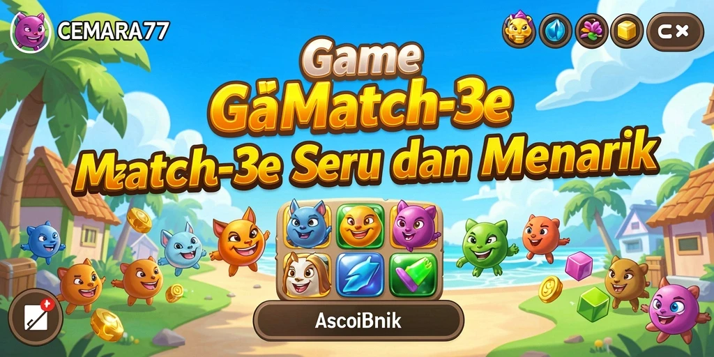 Tampilan gameplay CEMARA77 yang seru dan warna-warni.