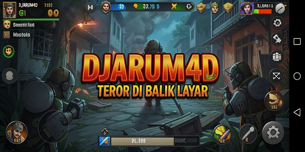 Screenshot gameplay DJARUM4D menampilkan suasana horror yang mencekam.