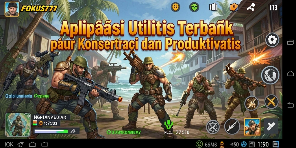 Screenshot FOKUS777 menampilkan antarmuka aplikasi yang bersih dan menawan.