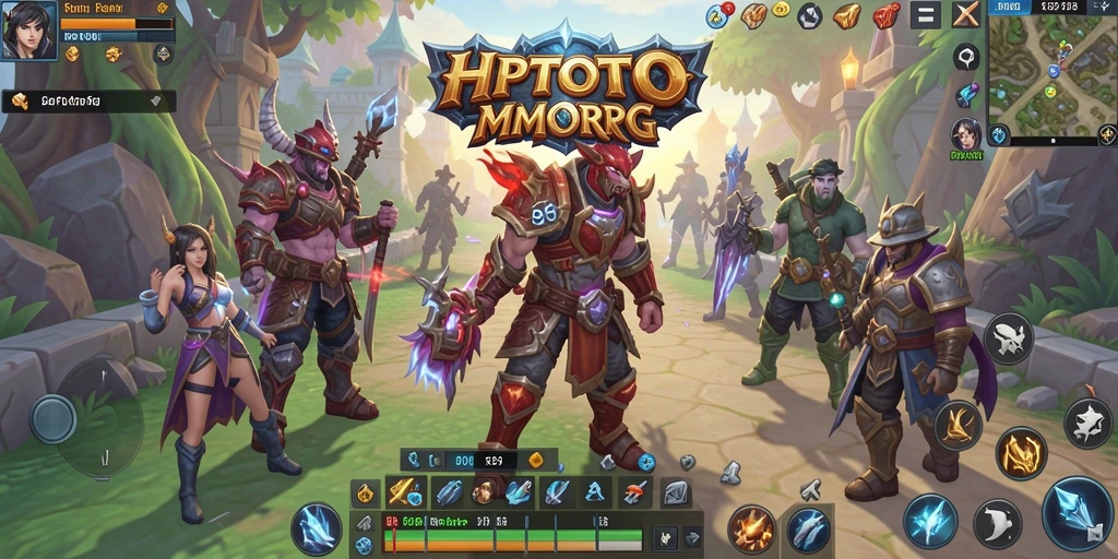 Screenshot HPTOTO menampilkan aksi seru dalam pertempuran MMORPG.