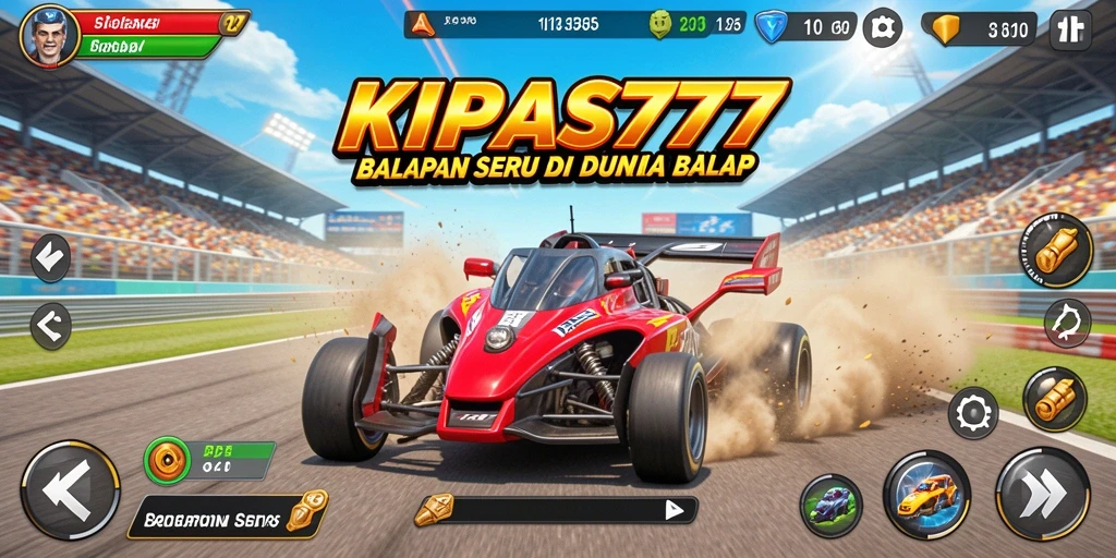 Gameplay KIPAS777 yang intens dan seru saat balapan.