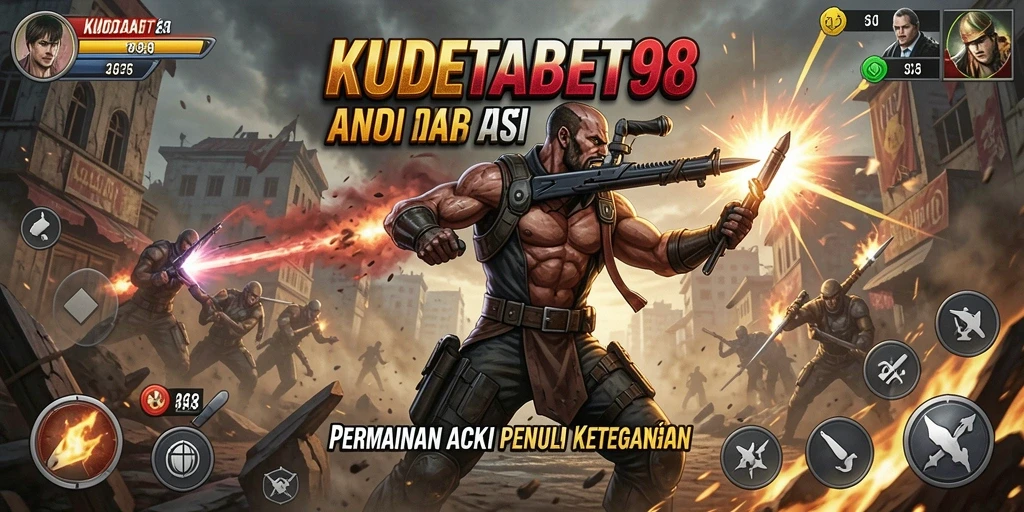 Tampilan aksi mendebarkan dalam KUDETABET98 di tengah pertempuran.