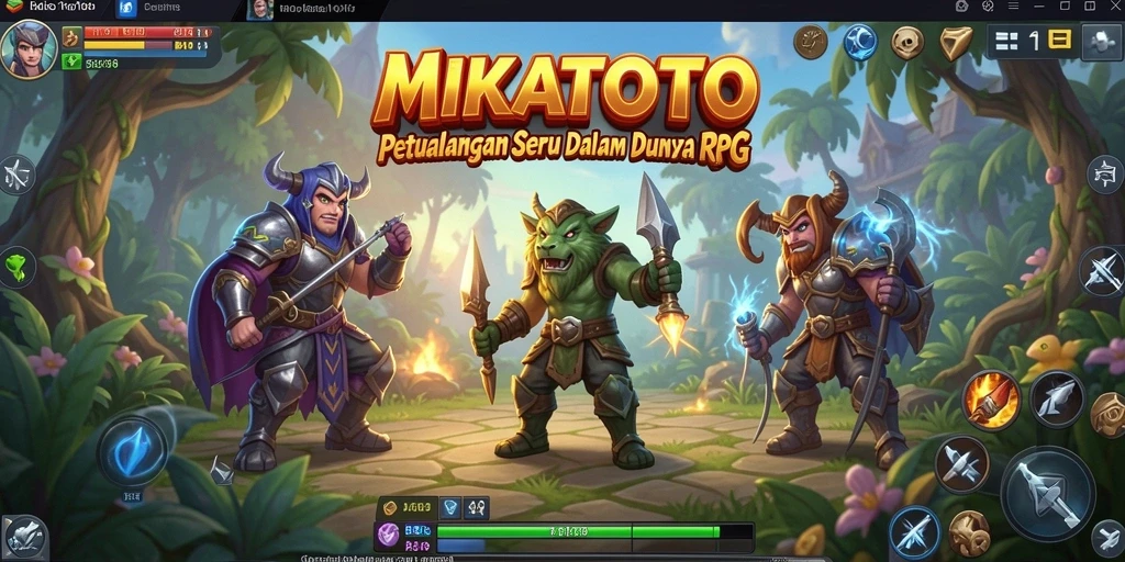 Tampilan menarik dari gameplay MIKATOTO yang penuh aksi RPG.