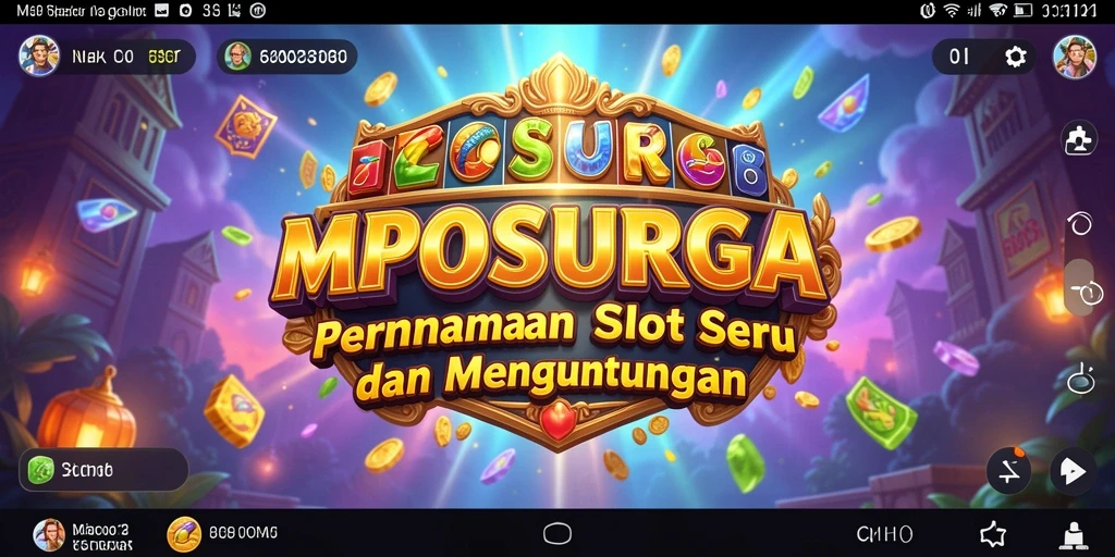 Tampilan menarik dari gameplay MPOSURGA yang penuh warna.