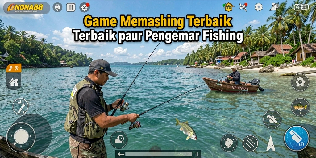 Gameplay NONA88 yang seru dan menakjubkan saat memancing.