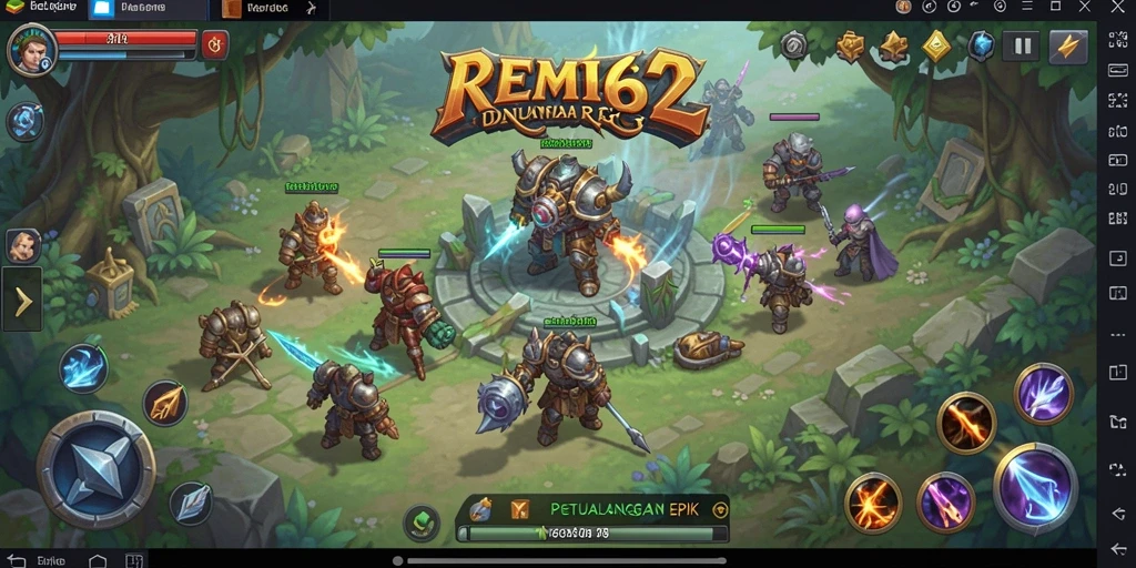 Tampilan gameplay RPG seru dan mendebarkan di REMI62.