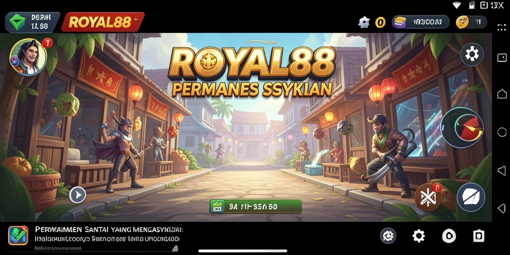 Tampilan menarik dan seru dari gameplay ROYAL88.