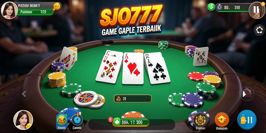Screenshot gameplay SJO777 yang menunjukkan keseruan bermain Gaple.