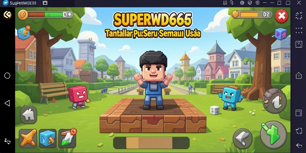 Tampilan gameplay <strong>SUPERWD666</strong> yang menarik dan menantang.