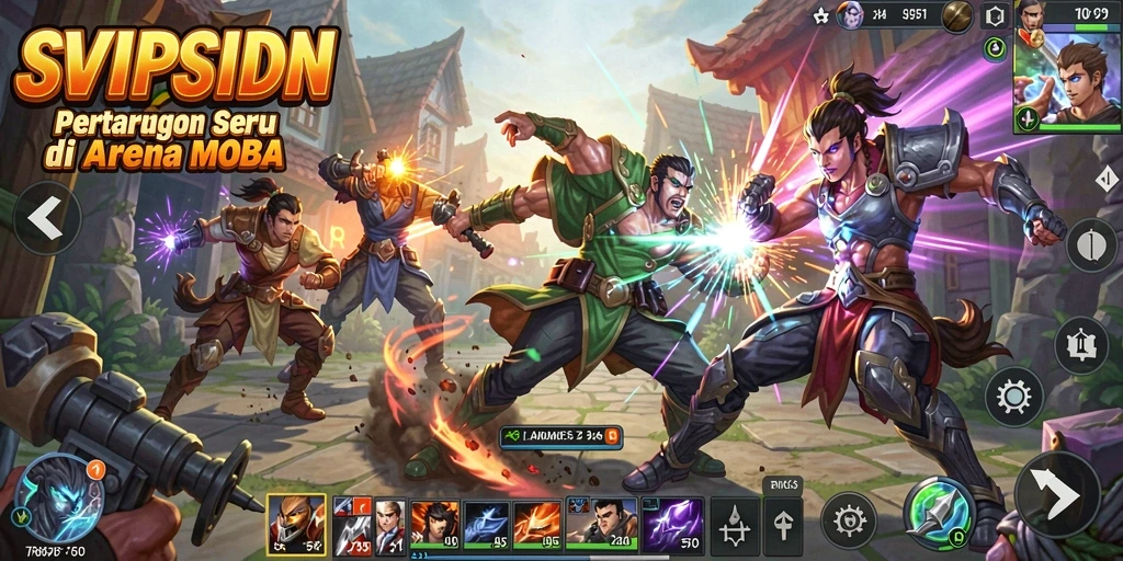 Tampilan gameplay seru di SVIPSIDN dengan aksi yang cepat.