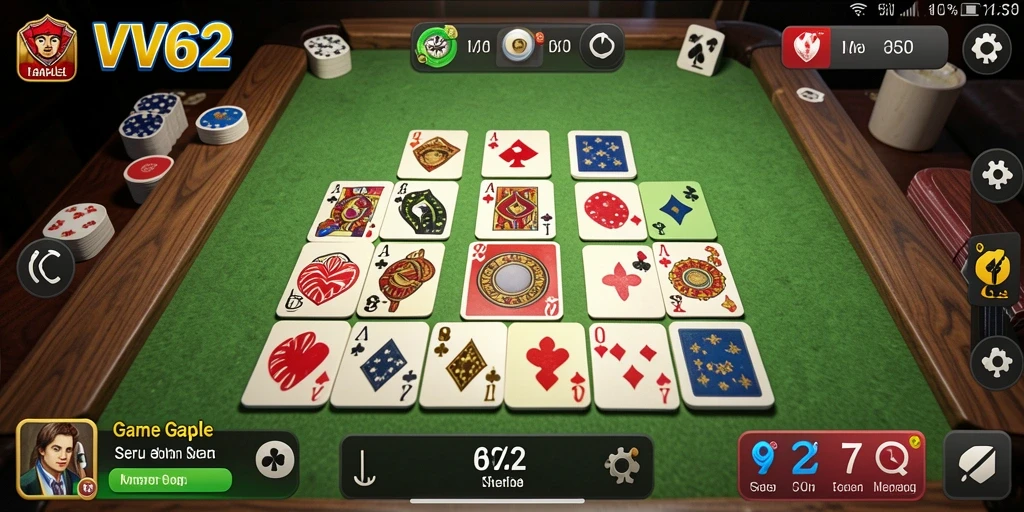 Tangkapan layar gameplay seru Gaple di VV62.